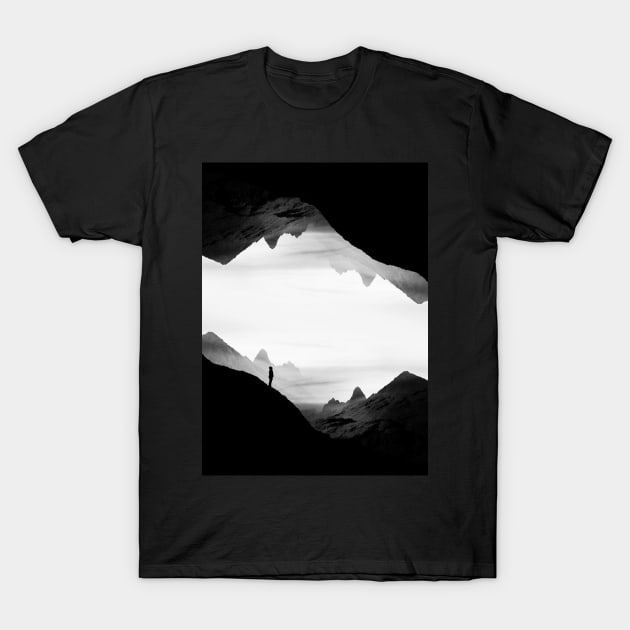 black wasteland isolation T-Shirt by stohitro